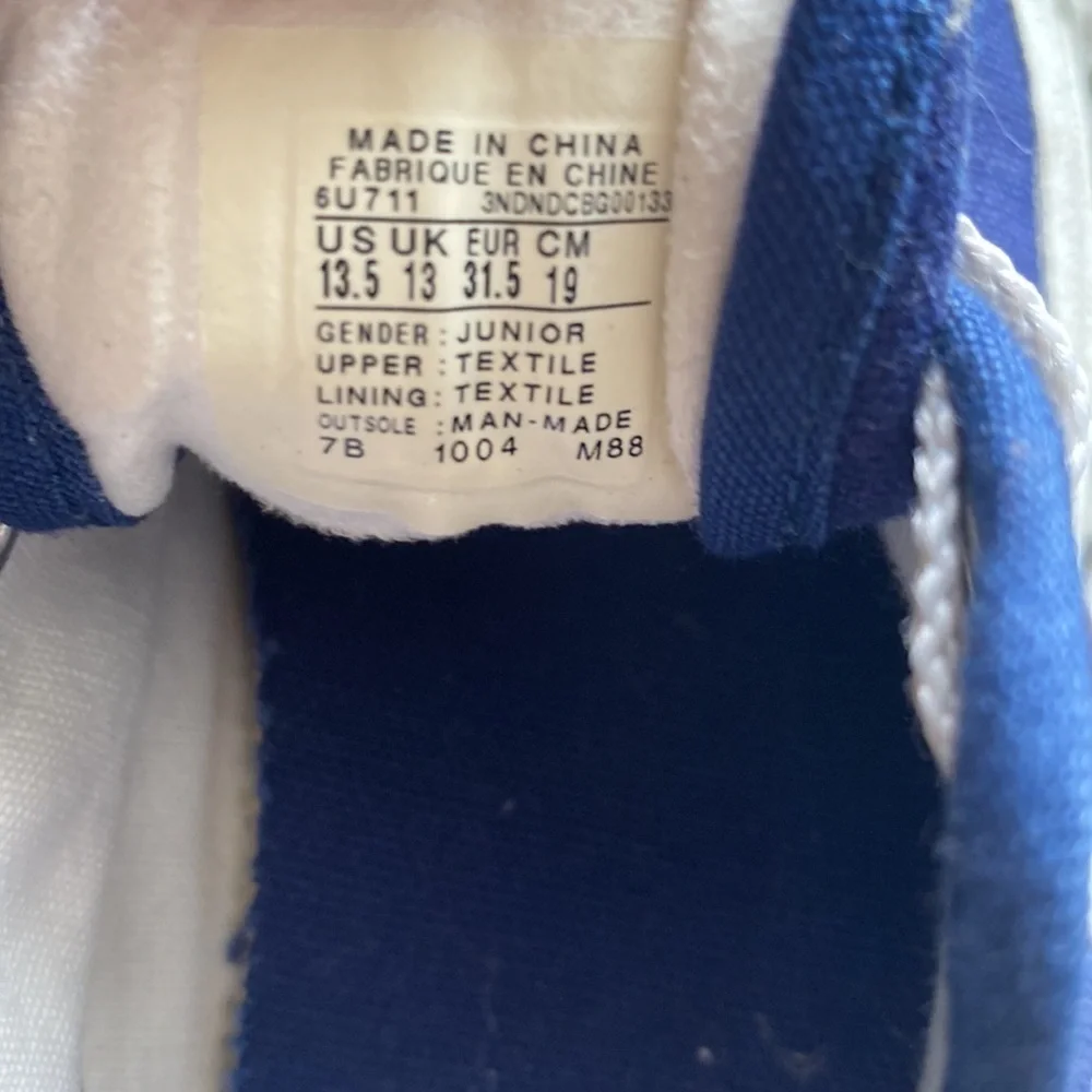 Converse Jack Purcell Blue Sneakers Size 13.5